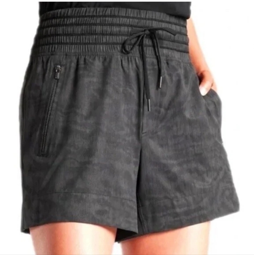 Athleta Black Athletic Drawstring Shorts